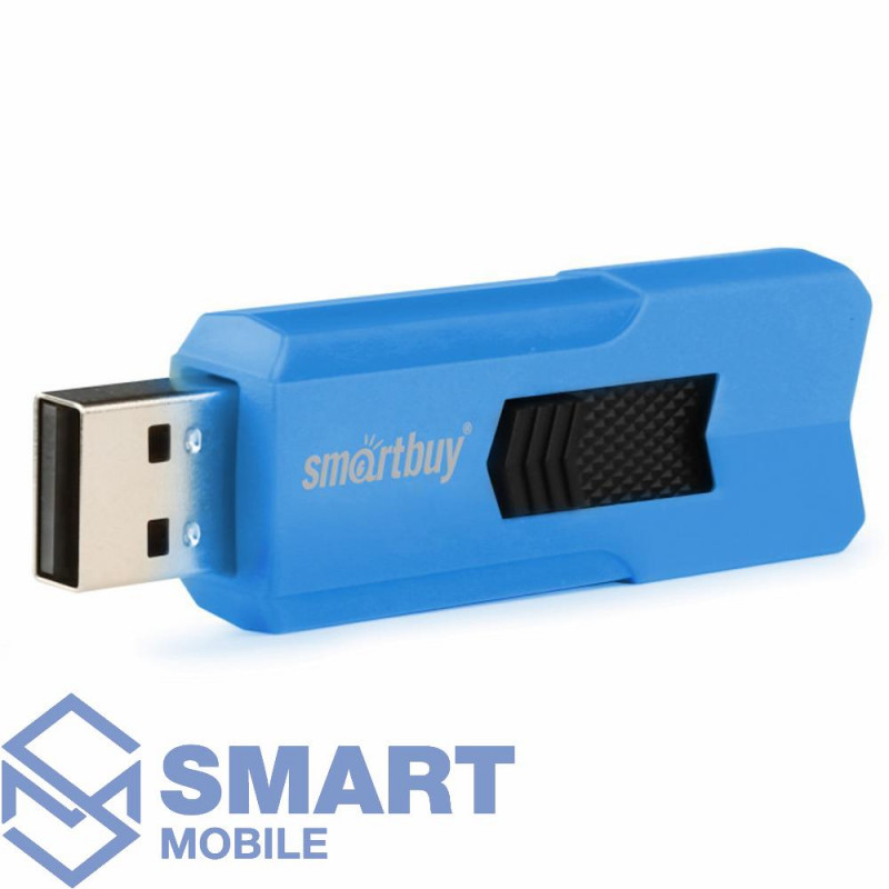 USB флеш-накопитель 64GB Smartbuy Stream USB 2.0/3.0 (синий) (SB64GBST-B)