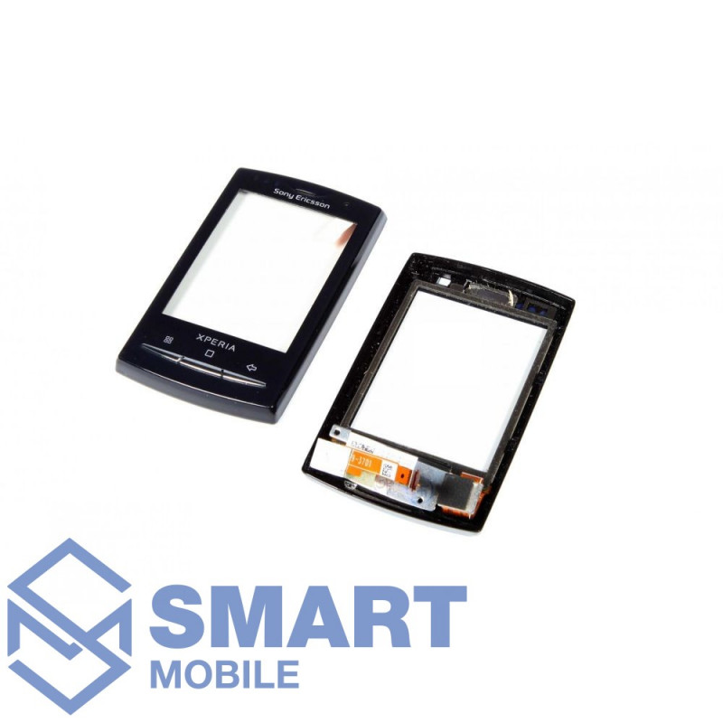 Тачскрин для Sony Ericsson X10 Mini + рамка (черный)