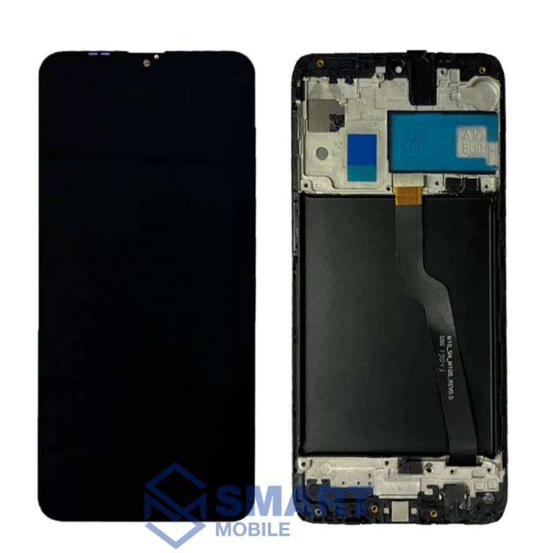 Дисплей для Samsung Galaxy A105F A10/M105F M10 + тачскрин в рамке (черный) (100% LCD)