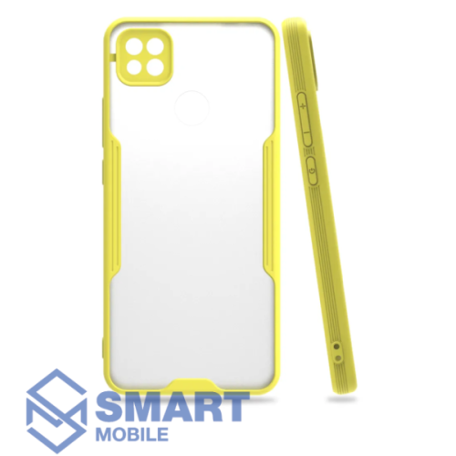 Чехол для Samsung Galaxy A125F A12/A127F A12 Nacho/M125F M12 "Bubble" гибридный матовый (желтый)
