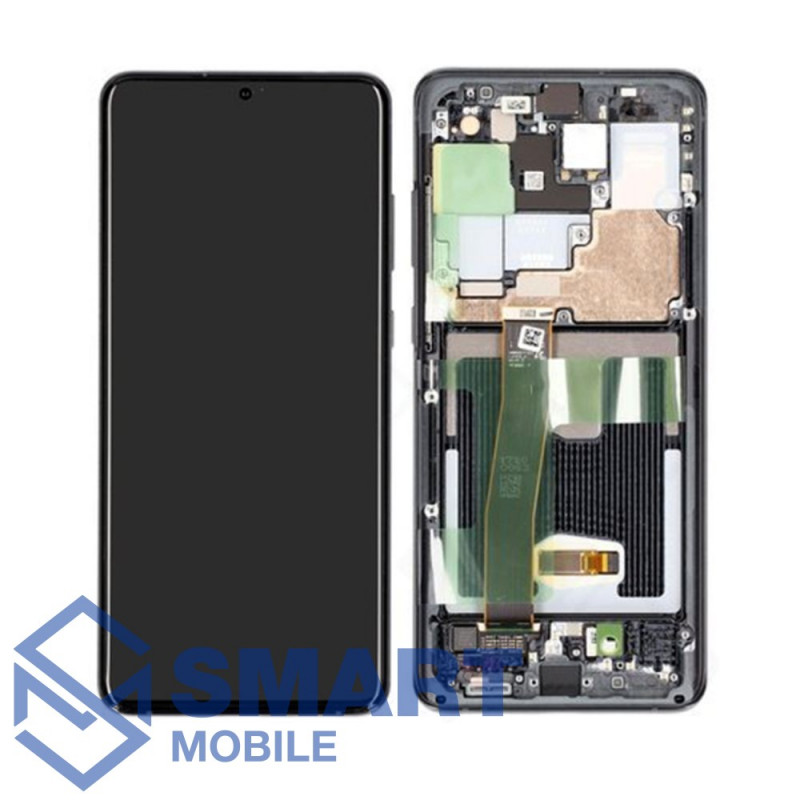 Дисплей для Samsung Galaxy G988B S20 Ultra + тачскрин в рамке (черный) сервисный 100%