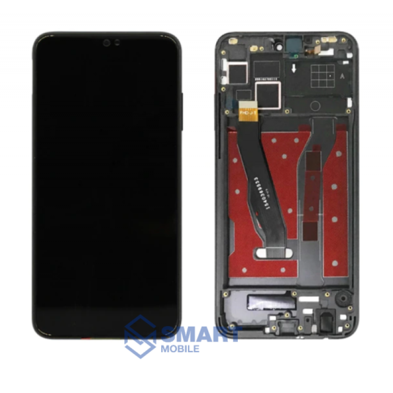 Дисплей для Huawei Honor 8X /9X Lite + тачскрин в рамке (черный) (100% LCD)
