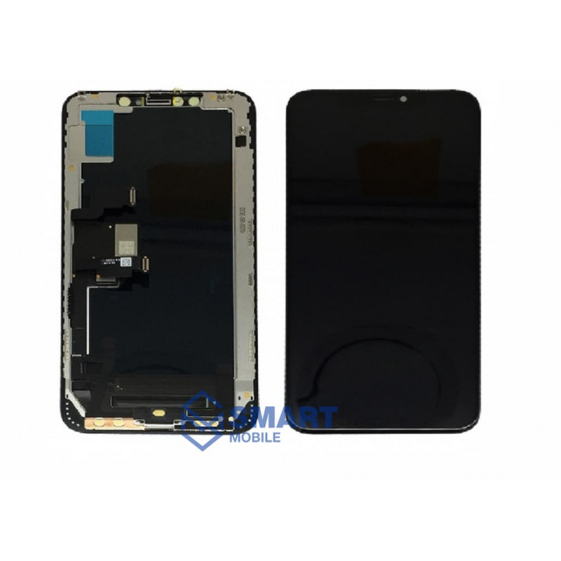 Дисплей для iPhone XS Max + тачскрин + рамка (черный) (Soft OLED)