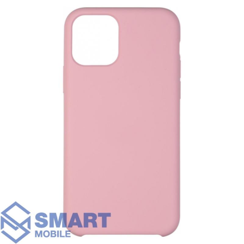 Чехол для iPhone 11 "Silicone Case" (розовый) с лого