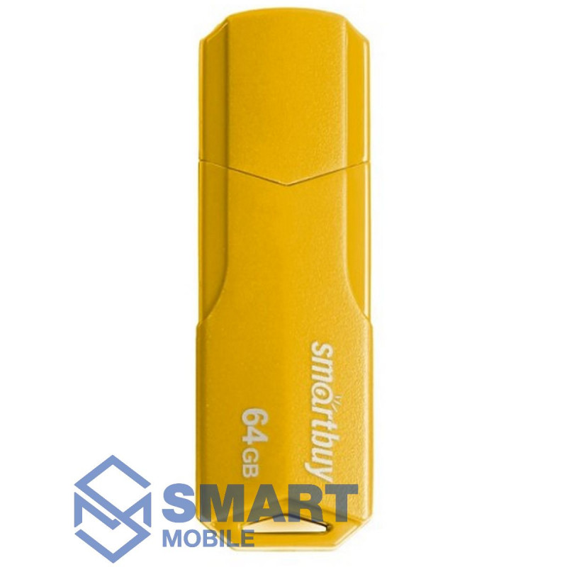 USB флеш-накопитель 64GB Smartbuy Clue USB 3.0 (желтый) (SB64GBCLU-Y)