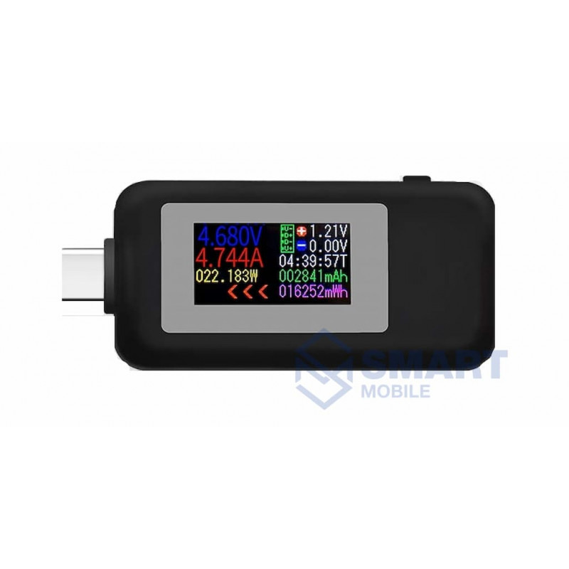 Тестер USB-зарядки Charge Doctor KWS-1902c (4-30V; 0-5.1А) QC2.0/QC3.0, Type-C