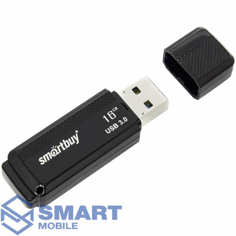 USB флеш-накопитель 16GB Smartbuy Dock USB 3.0/3.1 (черный) (SB16GBDK-K3)