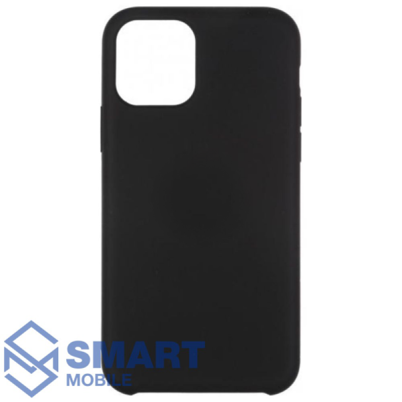 Чехол для iPhone 11 Pro Max "Silicone Case" (черный) с лого