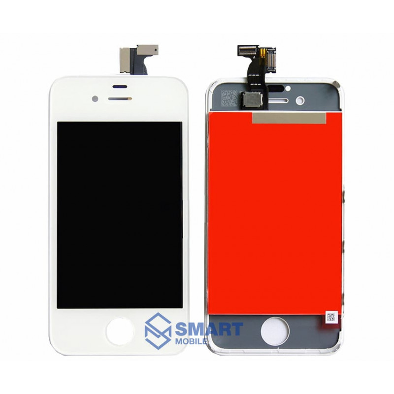 Дисплей для iPhone 4 + тачскрин в рамке (белый) AAA (Hancai)