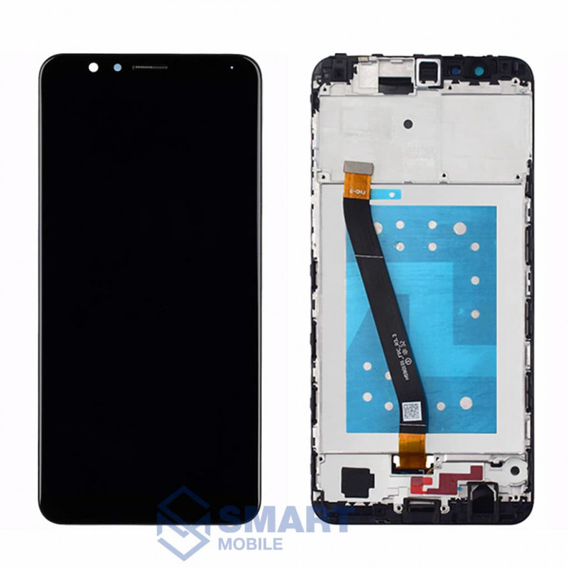 Дисплей для Huawei Honor 7X (5.9")/Mate SE + тачскрин в рамке (черный) (100% LCD)