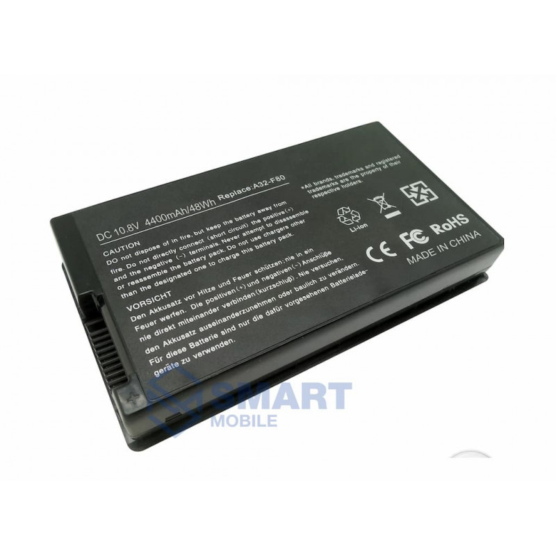 Аккумулятор для ноутбука Asus F50, F80, F81, F83, X61, X80, X82, X85, Pro 63D, Series. 11.1V 4400mAh. PN: A32-F80, A32-F80A