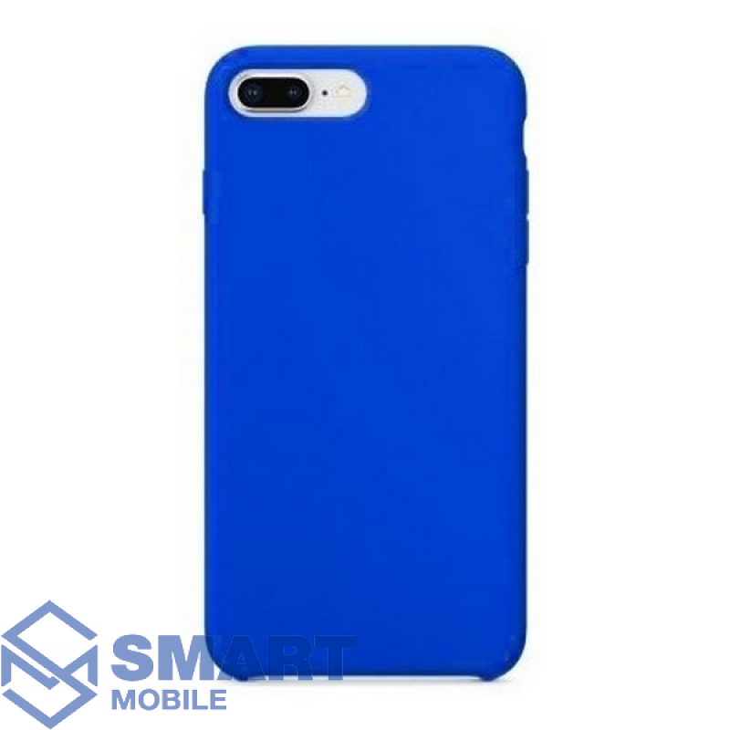 Чехол для iPhone 7 Plus/8 Plus "Silicone Case" (ярко-синий) с лого