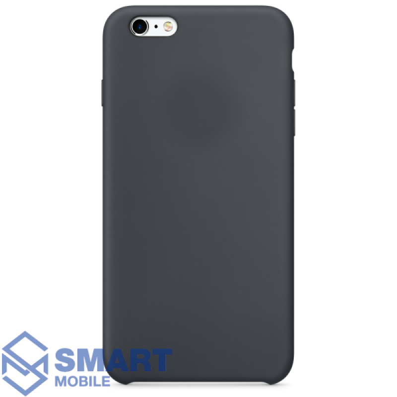 Чехол для iPhone 7/8/SE (2020) "Silicone Case" (черный) с лого