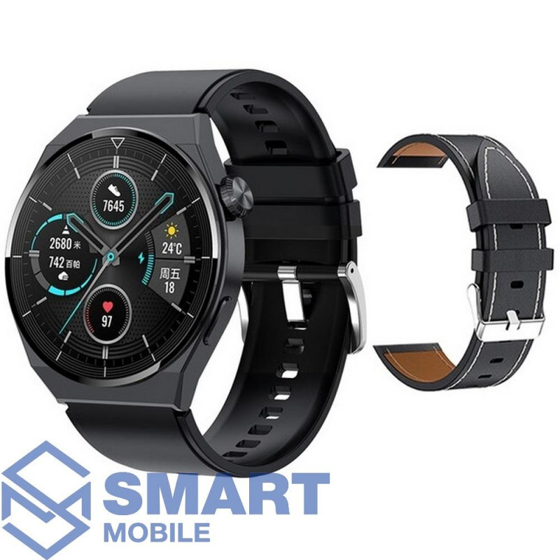 Смарт-часы GT3 Max Wearfit Pro (с двумя ремешками) (черный)