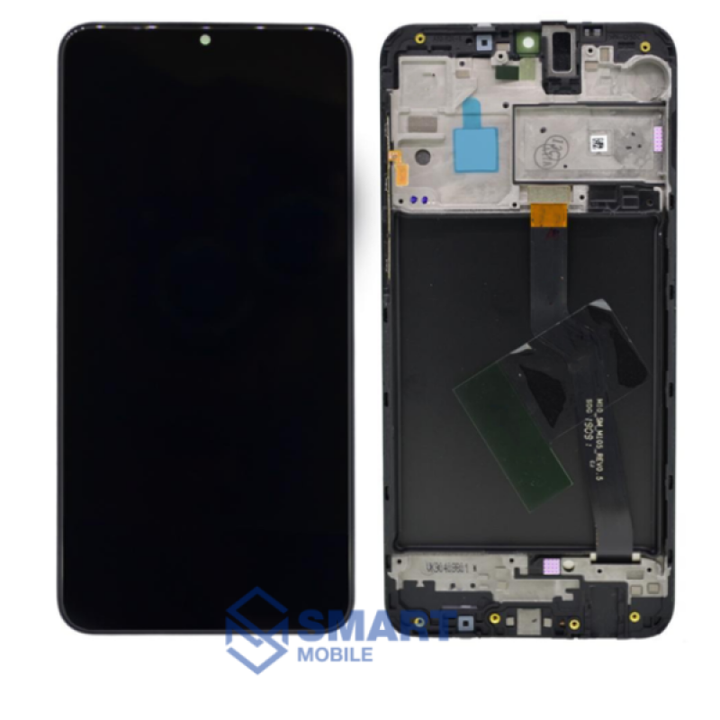 Дисплей для Samsung Galaxy A105F A10/M105F M10 + тачскрин в рамке (черный) сервисный 100%