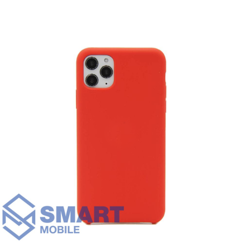 Чехол для iPhone 11 Pro Max "Silicone Case" (красный) с лого