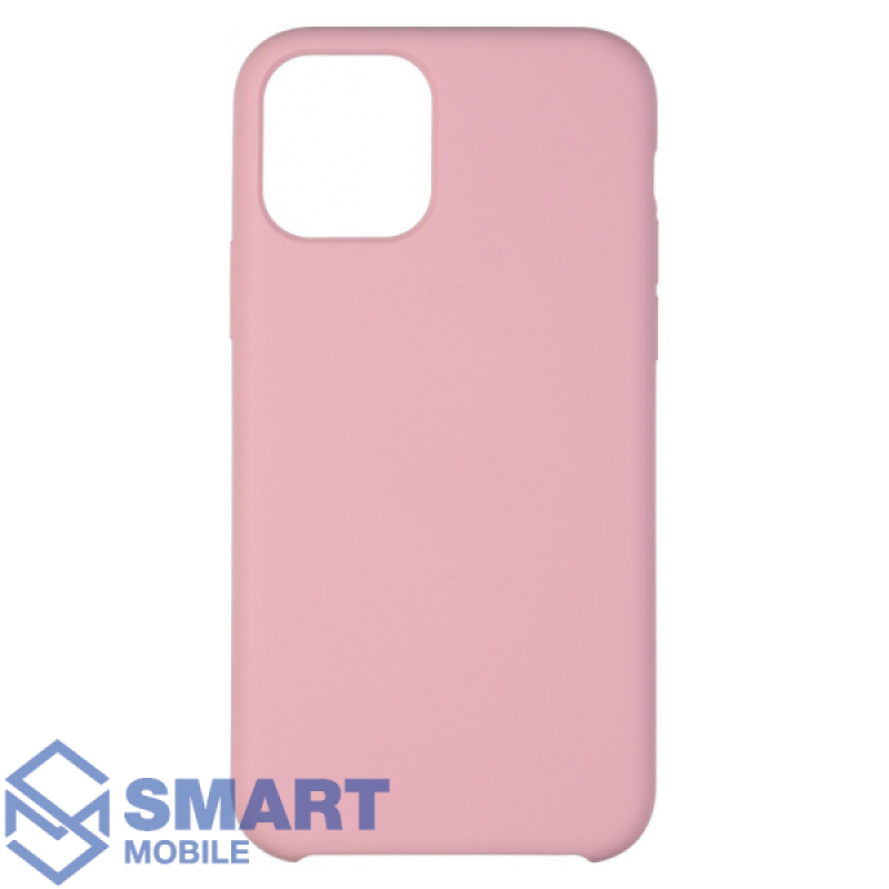 Чехол для iPhone 12 Pro Max "Silicone Case" (розовый) с лого