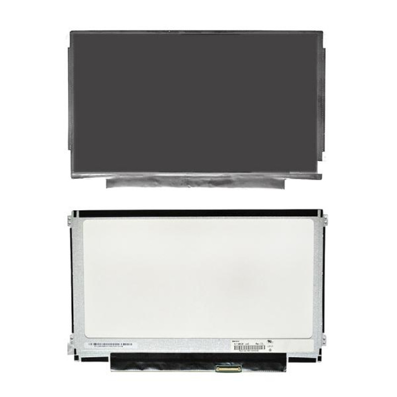 Матрица для ноутбука 11.6" 1366x768 WXGA, 40 pin LVDS, Slim, LED, TN, крепления слева/справа (уши), матовая. PN: N116BGE-L42