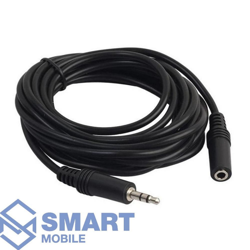 Аудиокабель-удлинитель Extension 3.5 Jack (M) - 3.5 Jack (F) стерео/аудио 1.5м (черный)