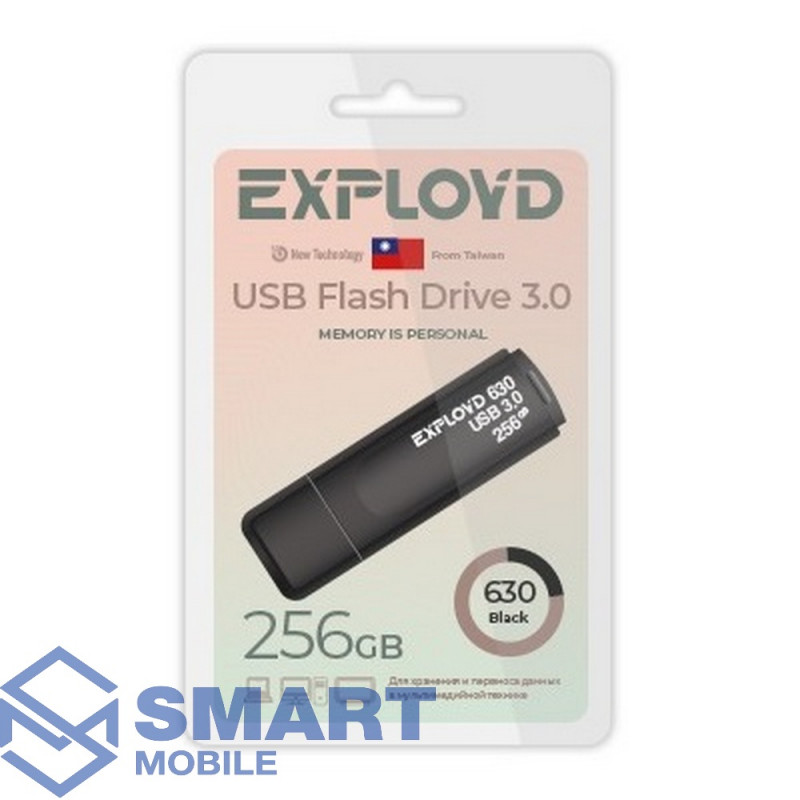 USB флеш-накопитель 256GB Exployd (630) USB 3.0 (черный)