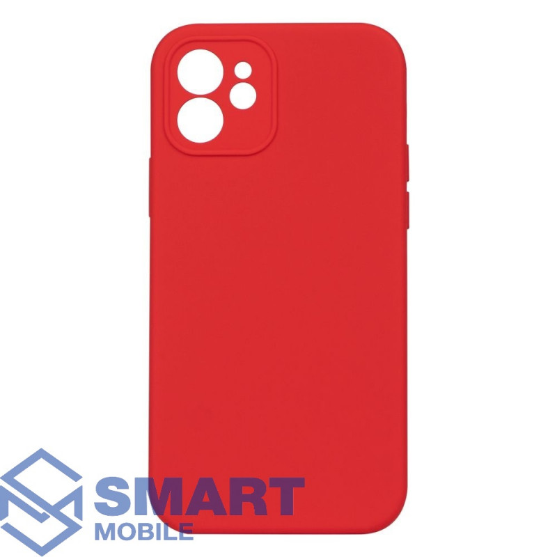 Чехол для iPhone 12 "Silicone Case" (красный)