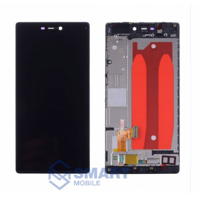 Дисплей для Huawei P8 + тачскрин в рамке (черный) (100% LCD)