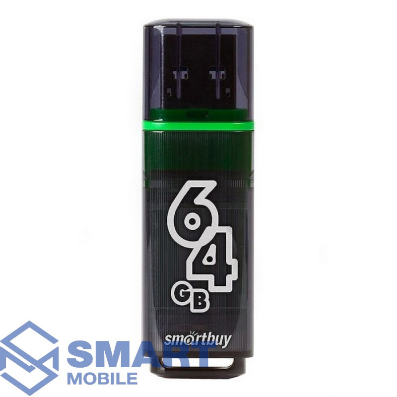 USB флеш-накопитель 64GB Smartbuy Glossy USB 3.0 (темно-серый) (SB64GBGS-DG)