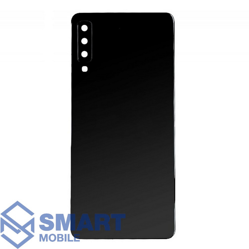 Задняя крышка для Samsung Galaxy A750F A7 (2018) (черный) + стекло камеры Premium