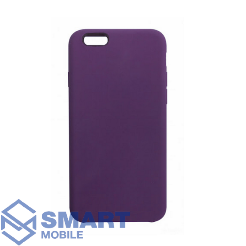 Чехол для iPhone 6/6S "Silicone Case" (аметистовый) с лого