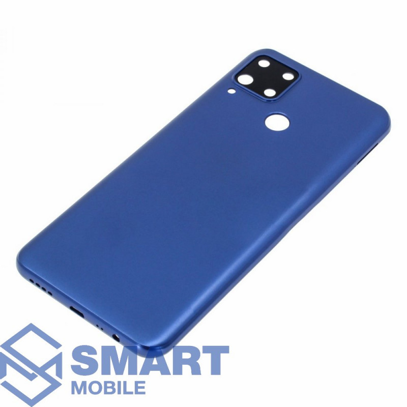 Задняя крышка для Realme C15 (синий) + стекло камеры