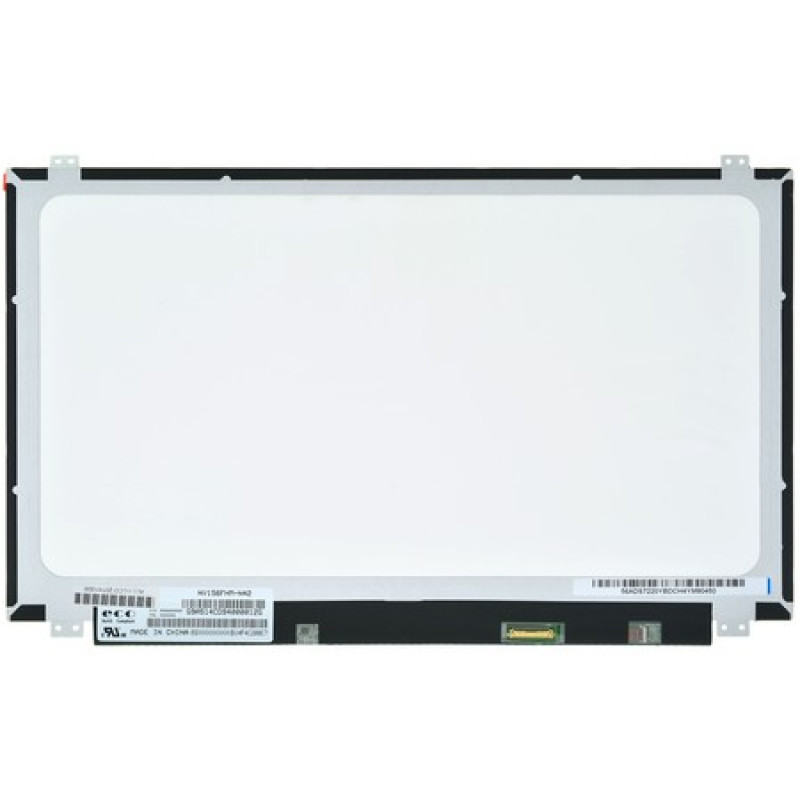 Матрица для ноутбука 15.6" 1920x1080 FHD, 30 pin eDP, Slim, LED, ADS, крепления сверху/снизу (уши), матовая. PN: NV156FHM-N42.