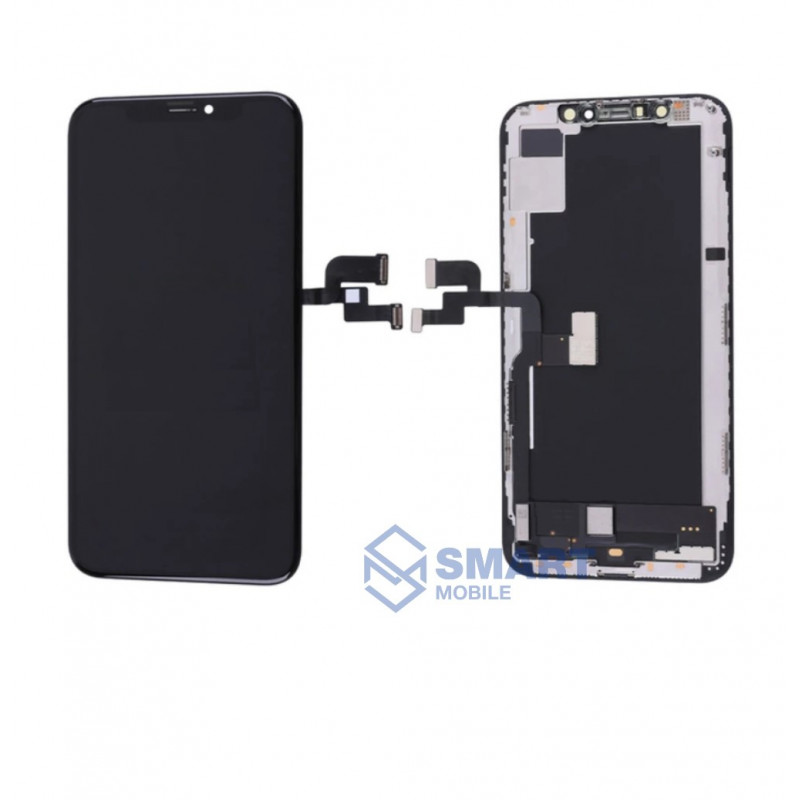 Дисплей для iPhone XS + тачскрин в рамке (черный) (Hard OLED) Стандарт HD