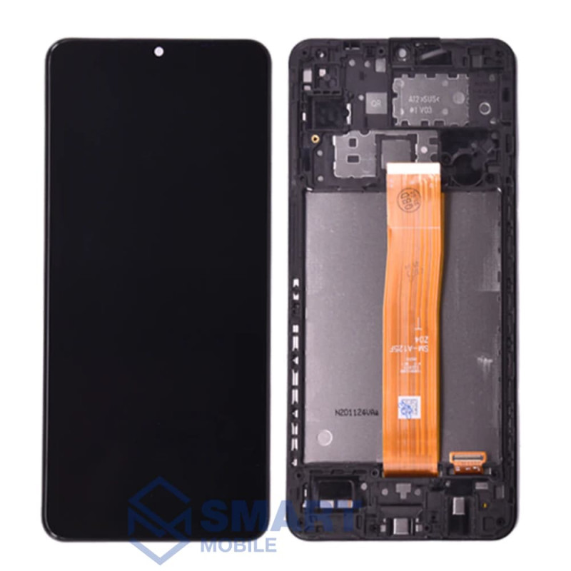 Дисплей для Samsung Galaxy A127F A12 Nacho + тачскрин в рамке (черный) (100% LCD)
