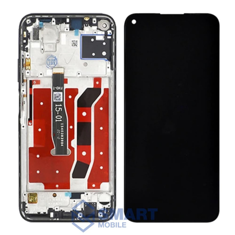 Дисплей для Huawei P40 Lite + тачскрин в рамке (черный) (100% LCD)