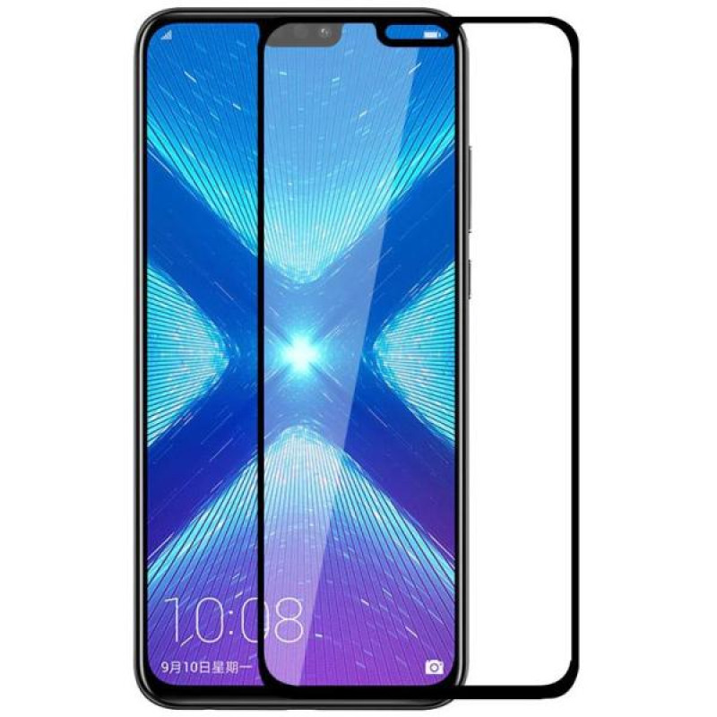 Защитное стекло для Huawei Honor 8X/Honor 9X Lite/Huawei Y8s/Huawei Y9 (2019) (черный) (полное покрытие) (тех.пак.)