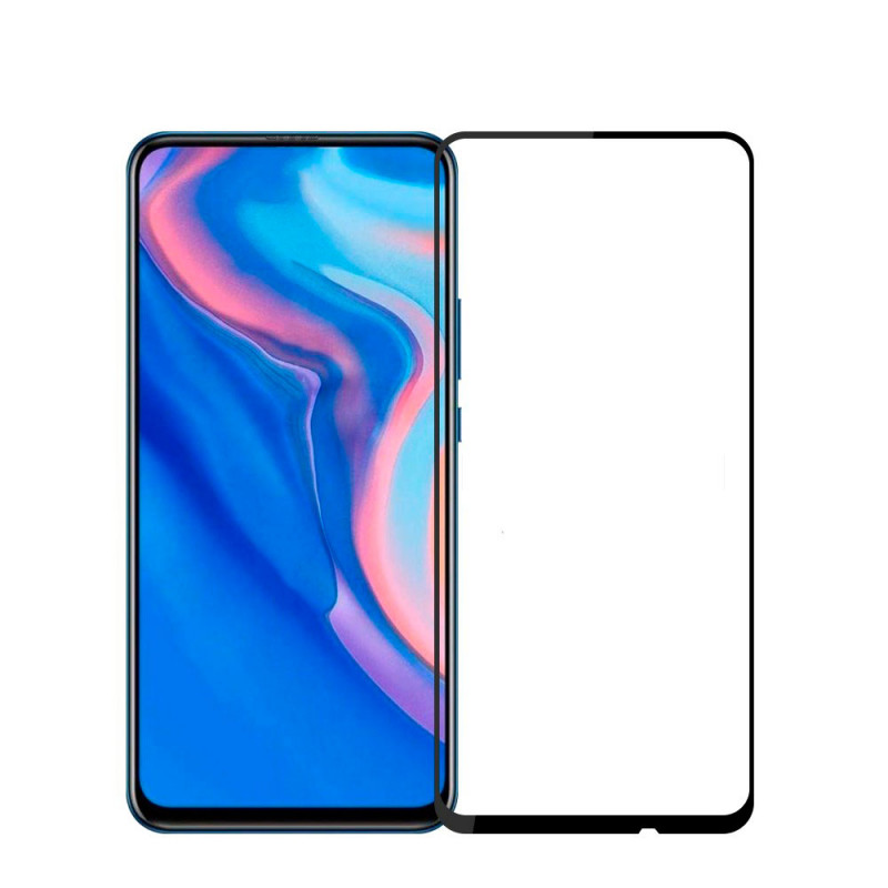 Защитное стекло для Huawei P Smart Z/Honor 9X/Huawei Y9 Prime (2019)/Huawei Y9s (черный) (полное покрытие) (тех. пак.)