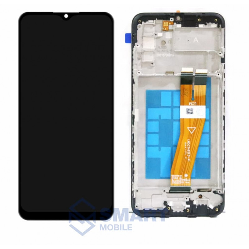 Дисплей для Samsung Galaxy A037F A03s + тачскрин в рамке (черный) сервисный 100%