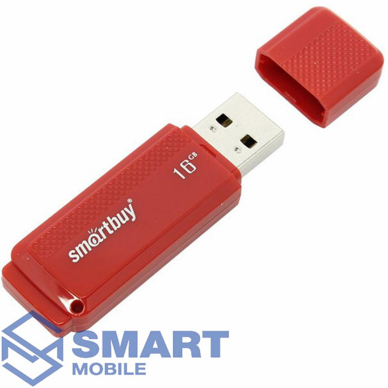 USB флеш-накопитель 16GB Smartbuy Dock USB 2.0 (красный) (SB16GBDK-R)