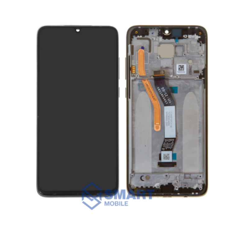 Дисплей для Xiaomi Redmi Note 8 Pro + тачскрин в рамке (черный) (100% LCD)