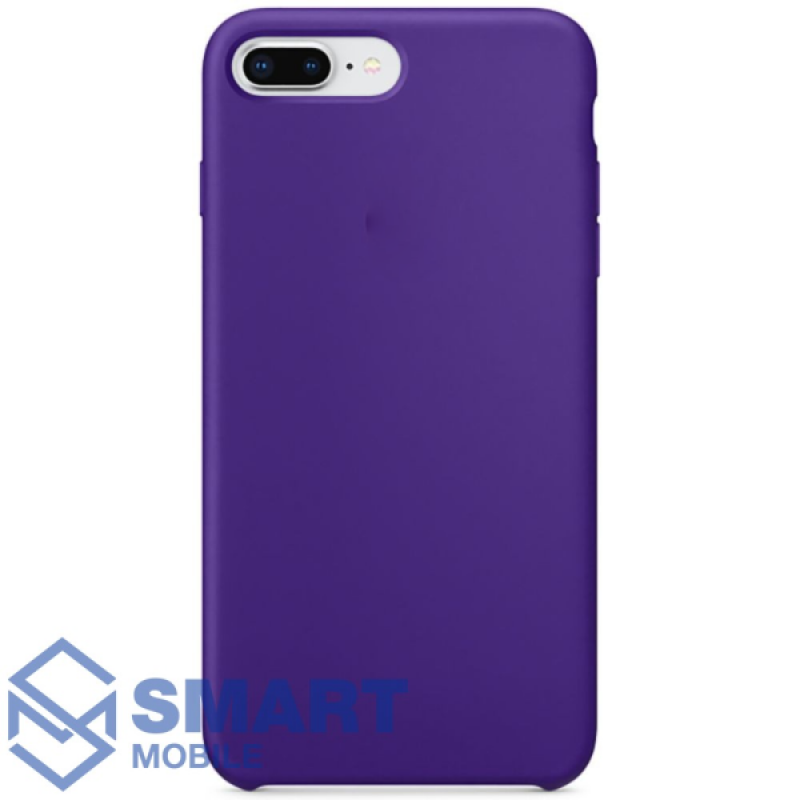 Чехол для iPhone 7 Plus/8 Plus "Silicone Case" (фиолетовый) с лого