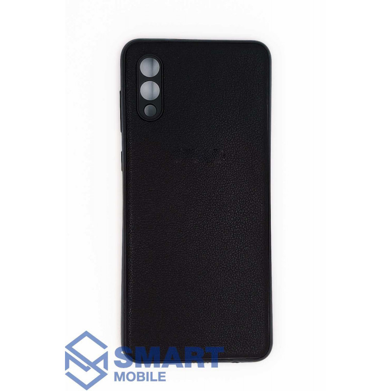 Чехол для Samsung Galaxy A022G A02/M025 M02 под кожу, с защитой камеры (черный)
