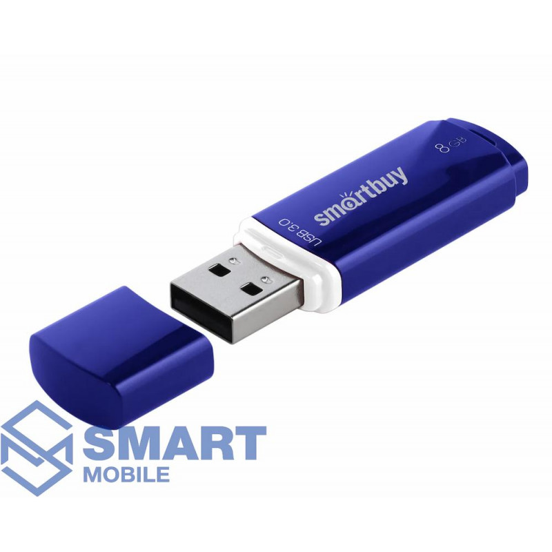 USB флеш-накопитель 8GB Smartbuy Crown USB 3.0/3.1 (синий) (SB8GBCRW-DB)