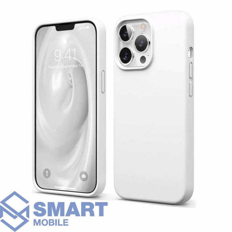 Чехол для iPhone 13 Pro Max "Silicone Case" (белый)