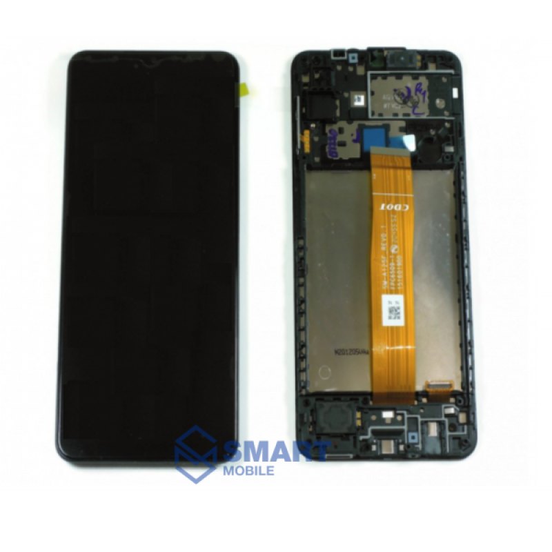 Дисплей для Samsung Galaxy A022G A02 + тачскрин в рамке (черный) сервисный 100%