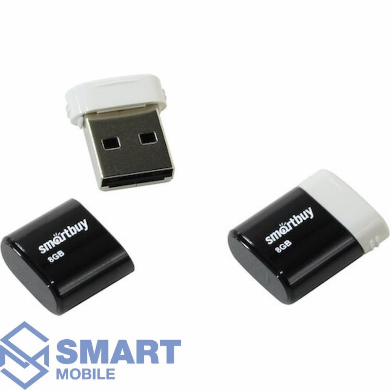 USB флеш-накопитель 8GB Smartbuy Lara USB 2.0/3.0 (черный) (SB8GBLARA-K)