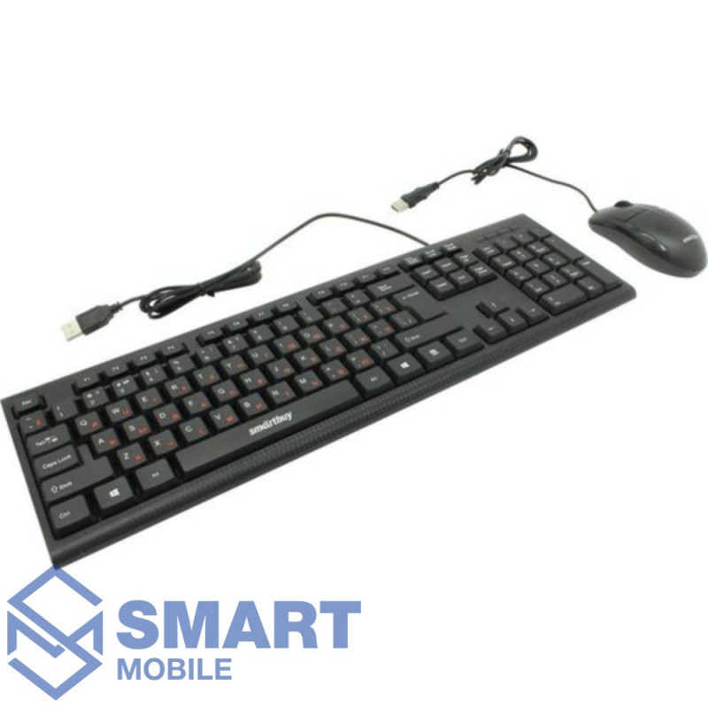 Проводной комплект клавиатура + мышь SmartBuy (SBC-227367) (черный)