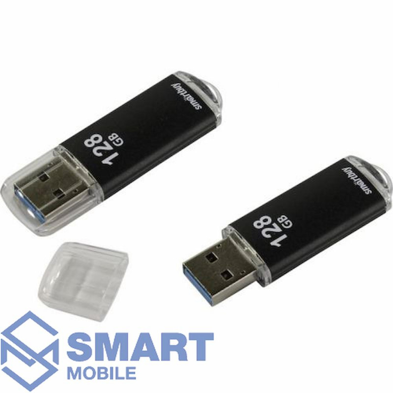 USB флеш-накопитель 128GB Smartbuy V-Cut USB 3.0/3.1 (черный) (SB128GBVC-K3)