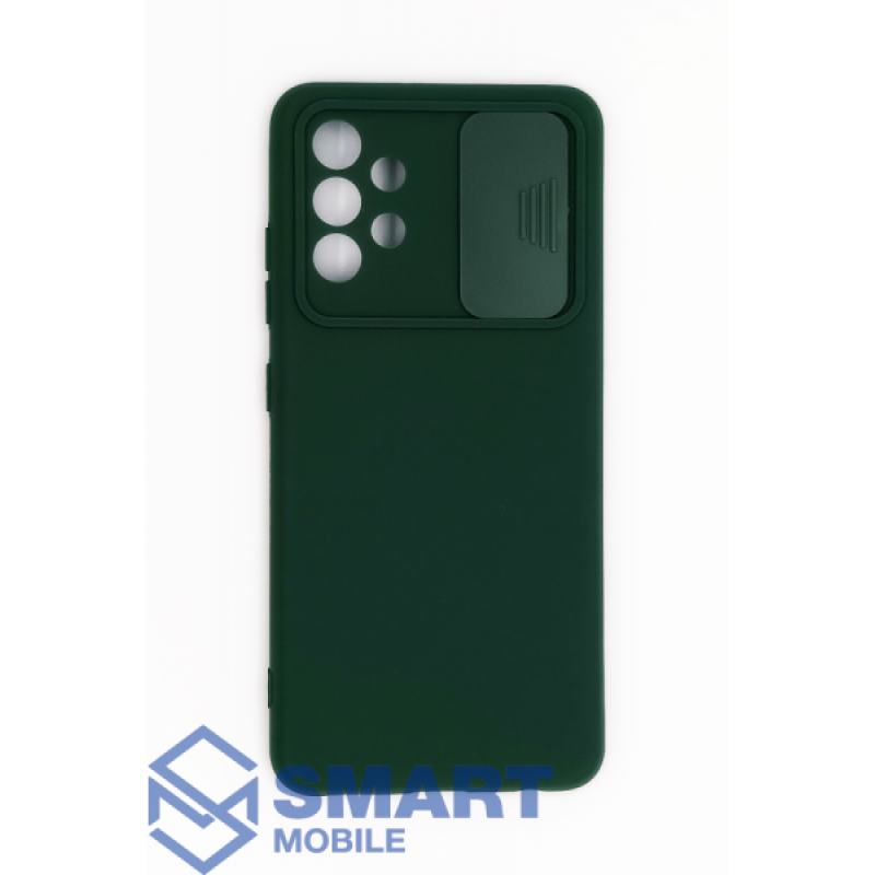 Чехол для Samsung Galaxy A325F A32 силиконовый, с защитой камеры (зеленый)