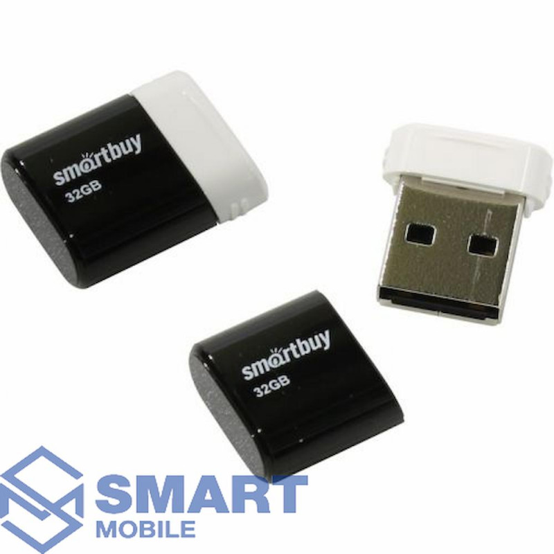 USB флеш-накопитель 32GB Smartbuy Lara USB 2.0 (черный) (SB32GBLARA-K)