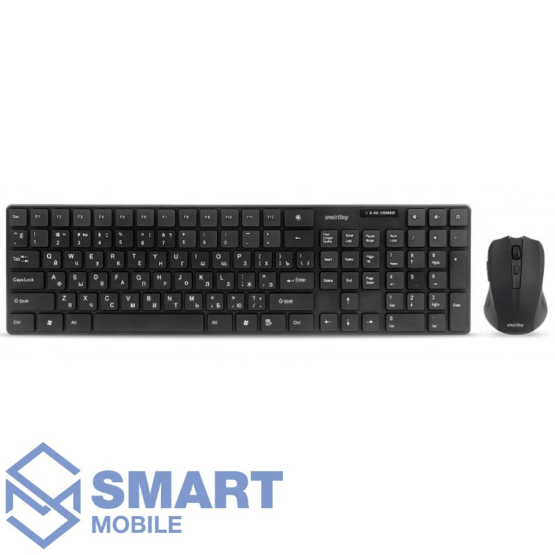 Беспроводной комплект клавиатура + мышь SmartBuy One (229352AG) (черный)